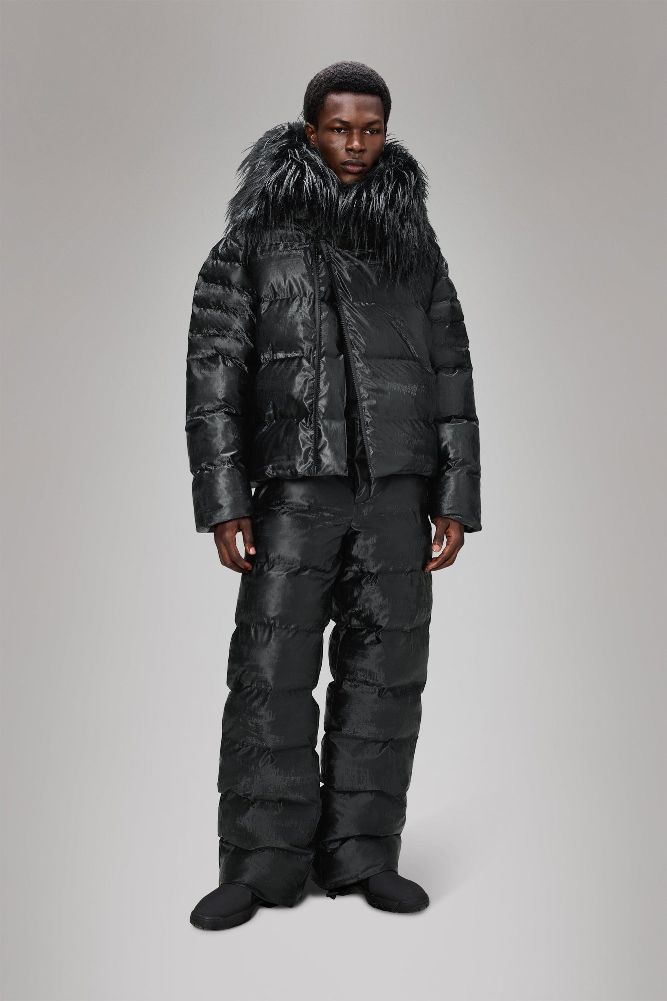 Rains Alta Vision Fleece Jacket Coal Jacket