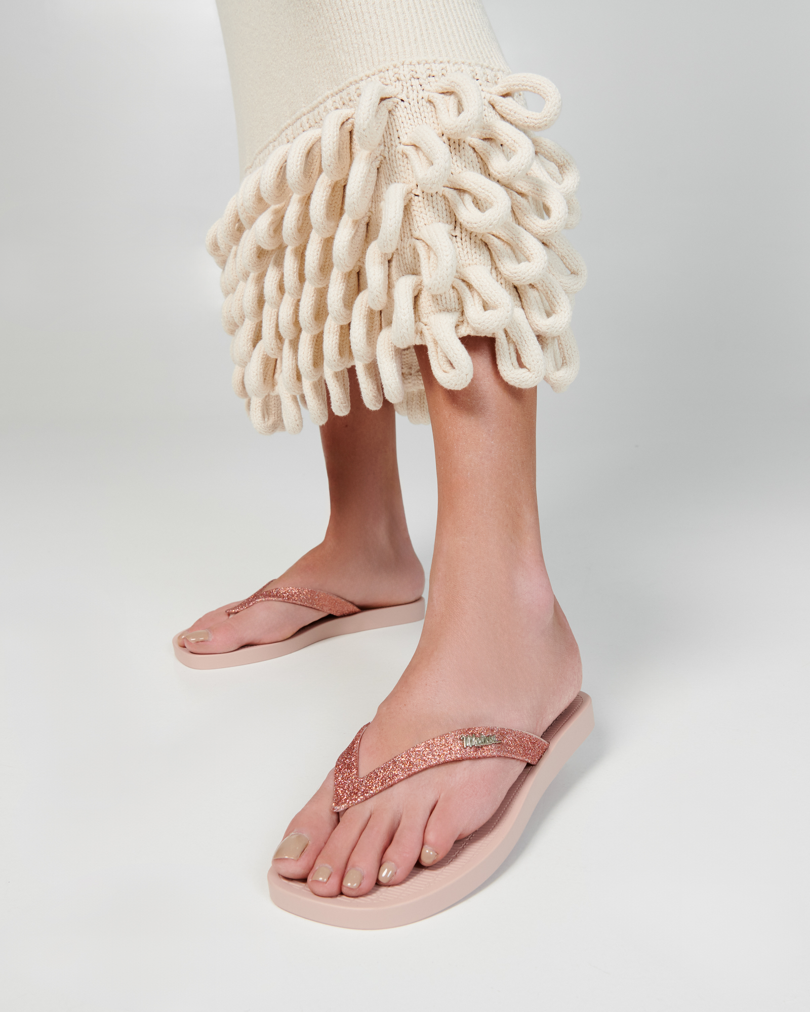 Womens | Sun Long Beach II Flip Flop | Light Pink/Glitter Pink