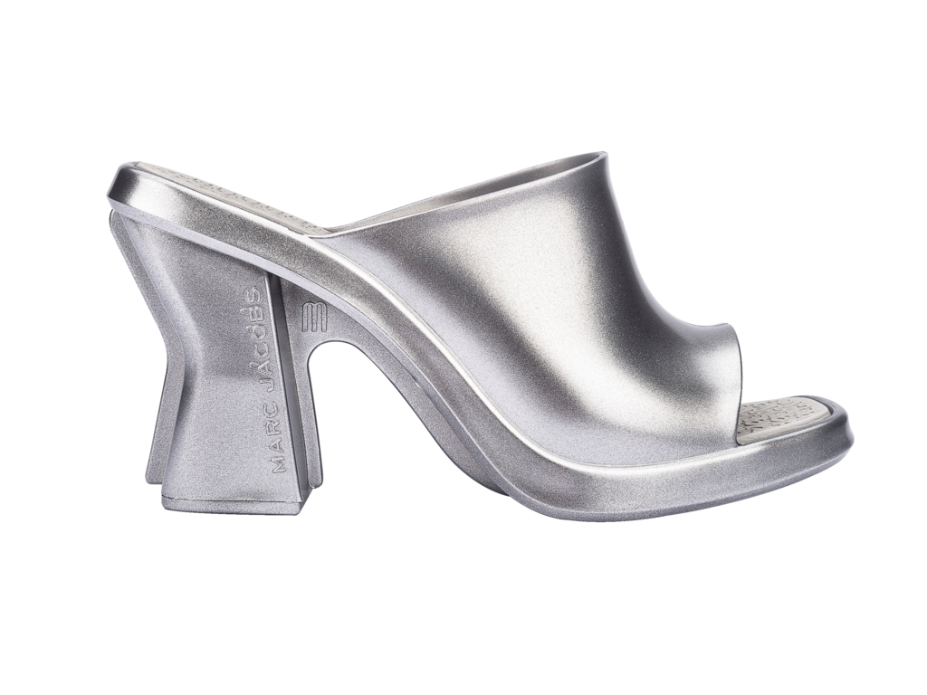 Womens | Melissa and Marc Jacobs Mule | Silv/Grey