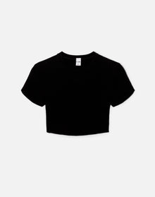 Womens | Cropped 60s Slim Tee | Black