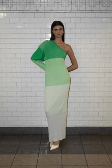 Leaves Maxi Dress | Pistachio Cream