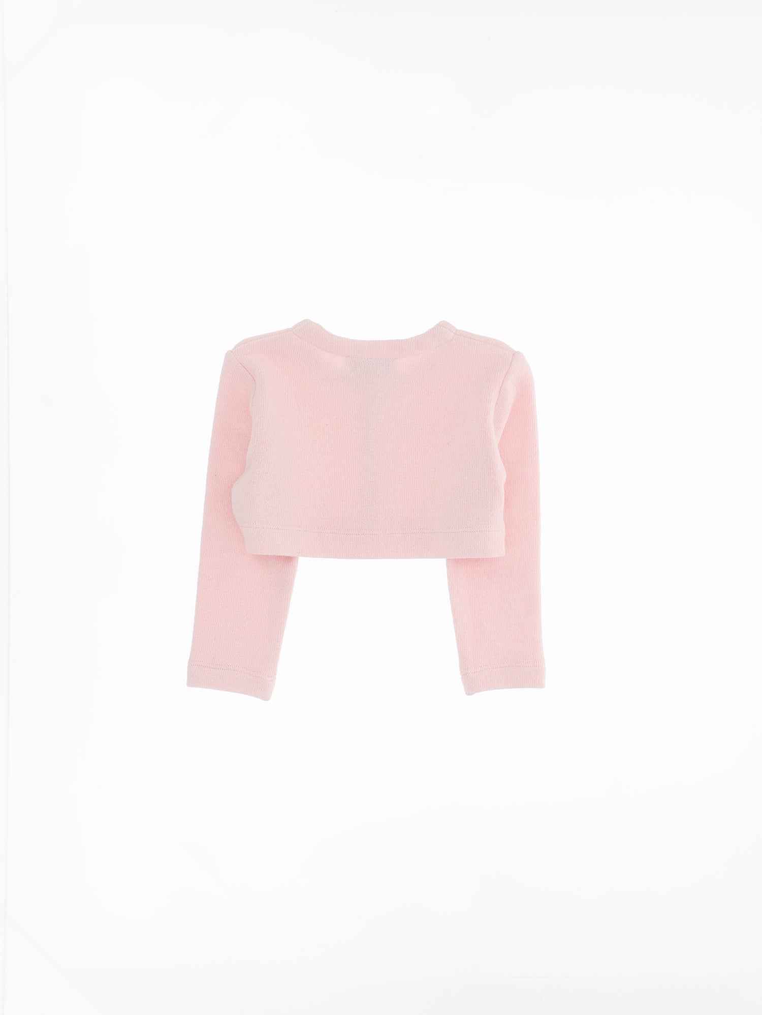 Girls | Rhinestone Cotton Angora Cardigan | Antique Pink
