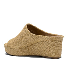 Cafe Sandal Wedge | Natural Basket Raffia