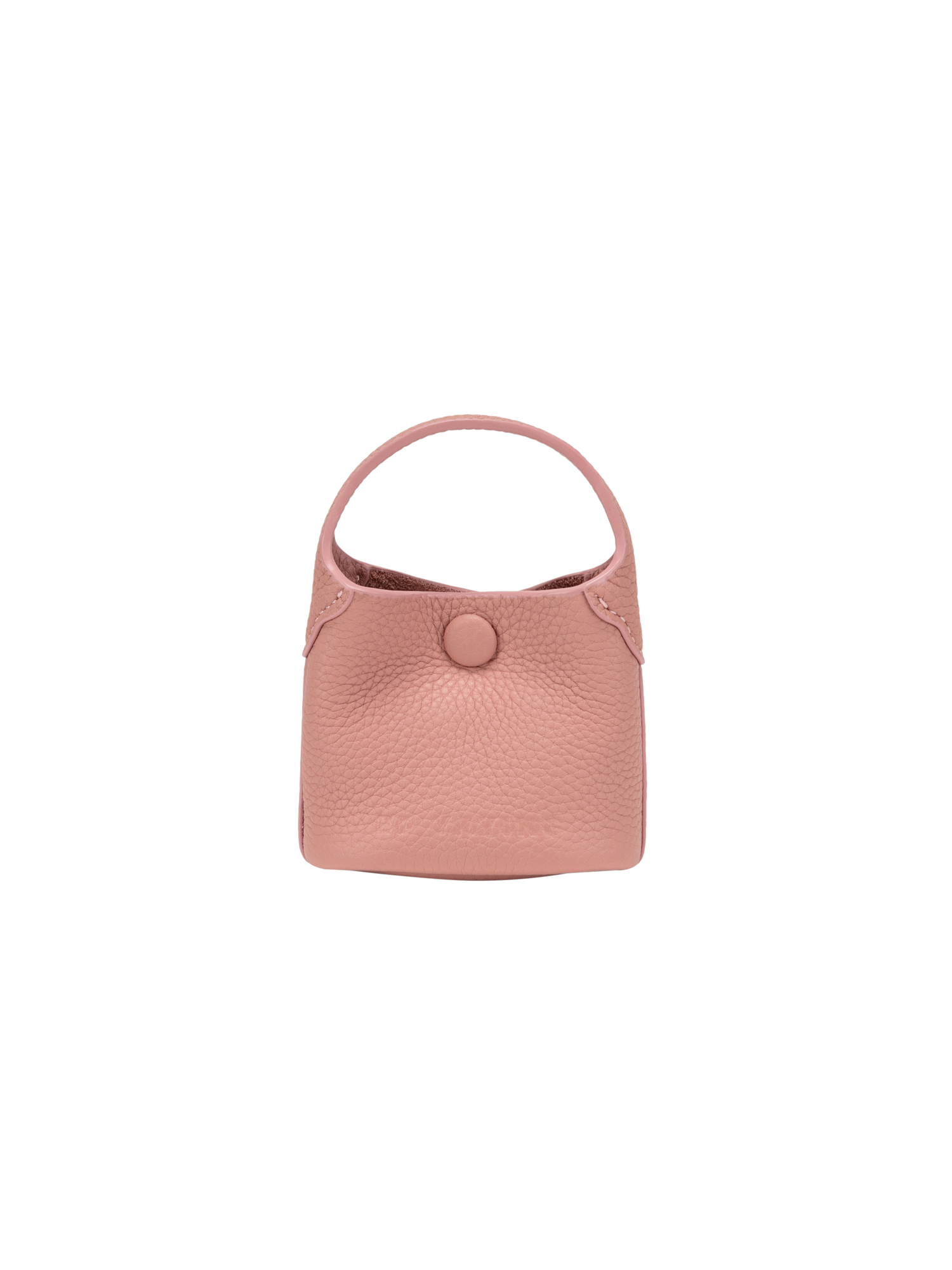 Leather Earphone Case Magnetic Snap Mini Bag Charm | Pink