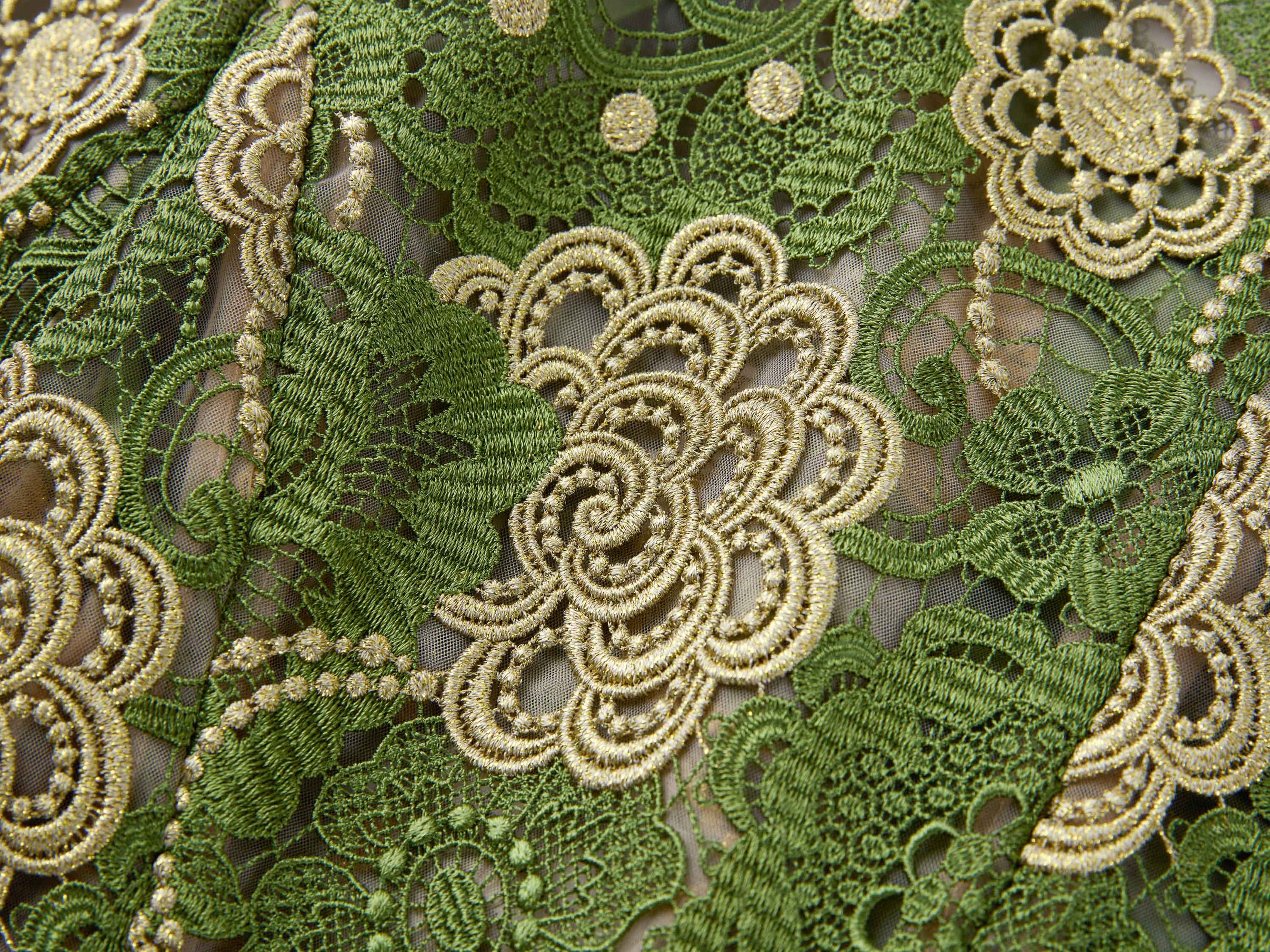 Floral Pattern Jacket | Green