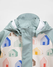 Rainy Houses Teal//