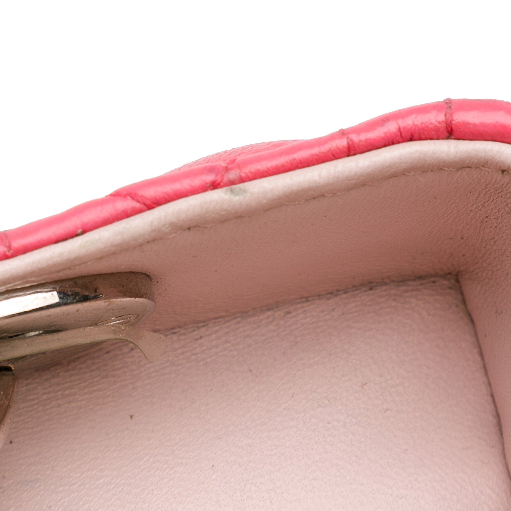 Dior | Pre-Owned Medium Tricolor Lambskin Cannage Lady | PinkPink/Light Pink