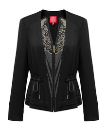 Rhinestone Embellished Suit Jacket | Black