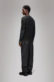 RAINS Sapa Knit Crew Neck Black/Acid Long Sleeve