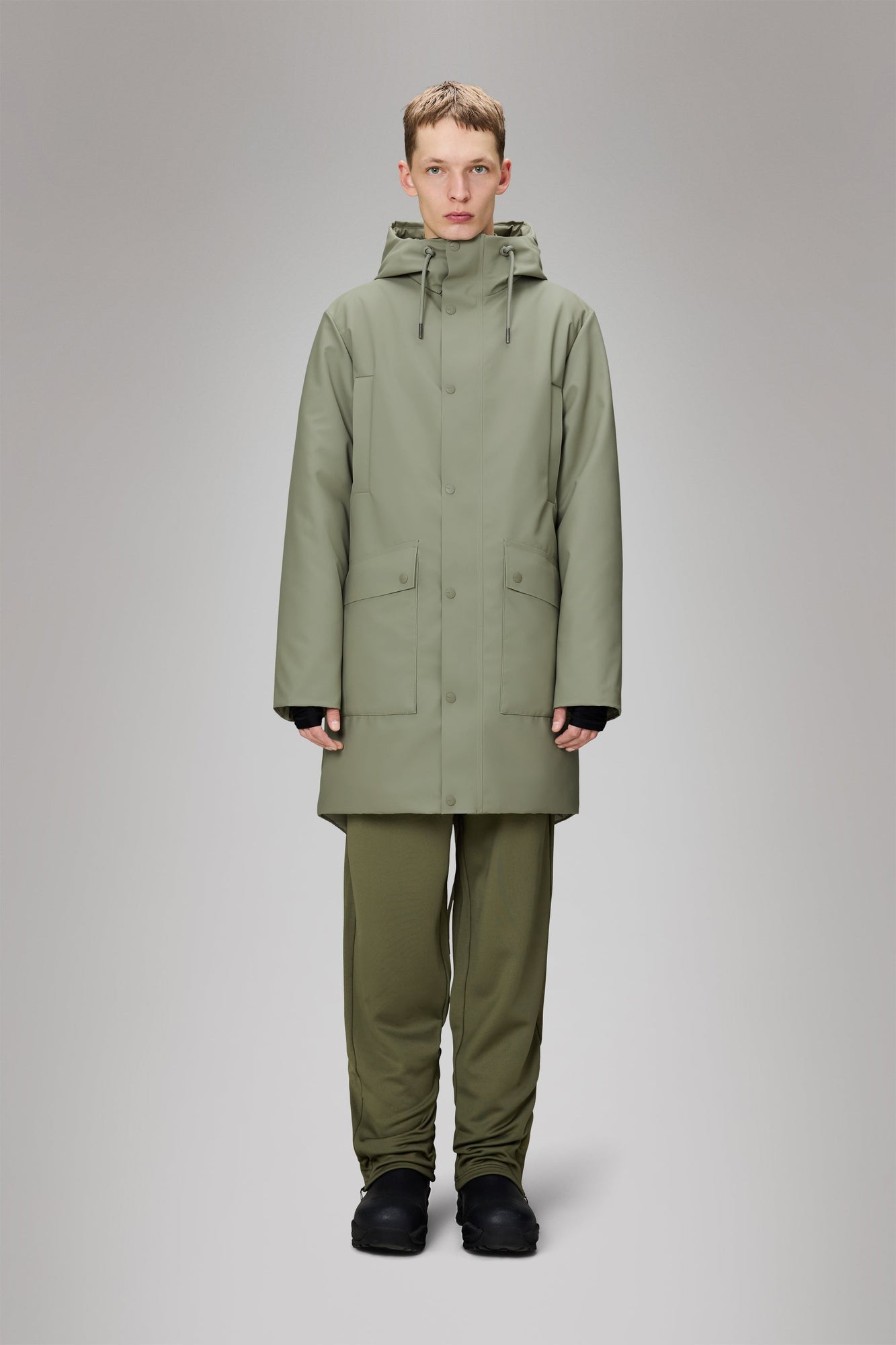 Rains Nome Long Parka Drift Jacket