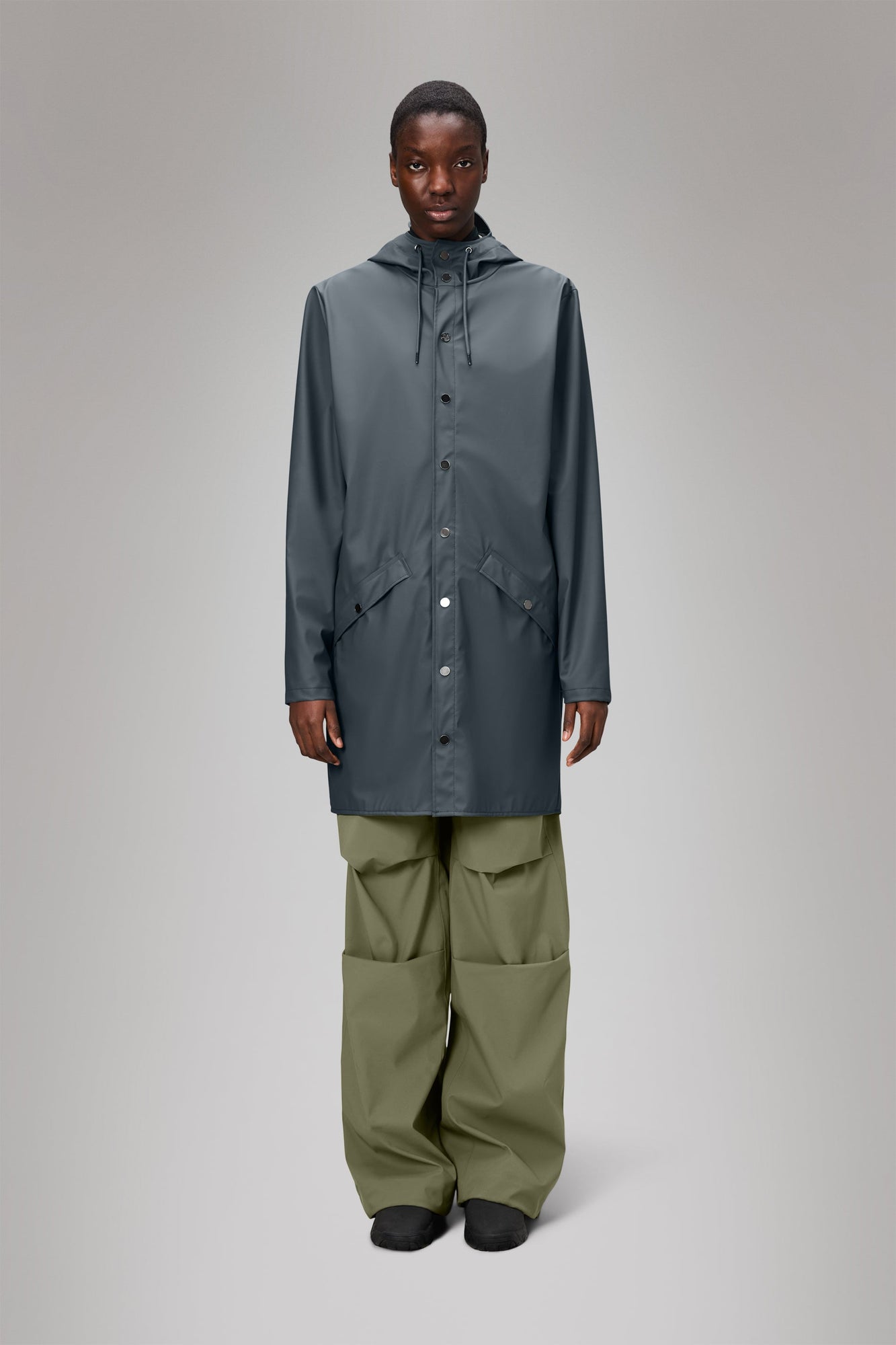 RAINS Long Jacket Lagoon Jacket