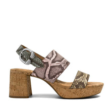 Camera Sandal Platform | Multi Faux Snake Print