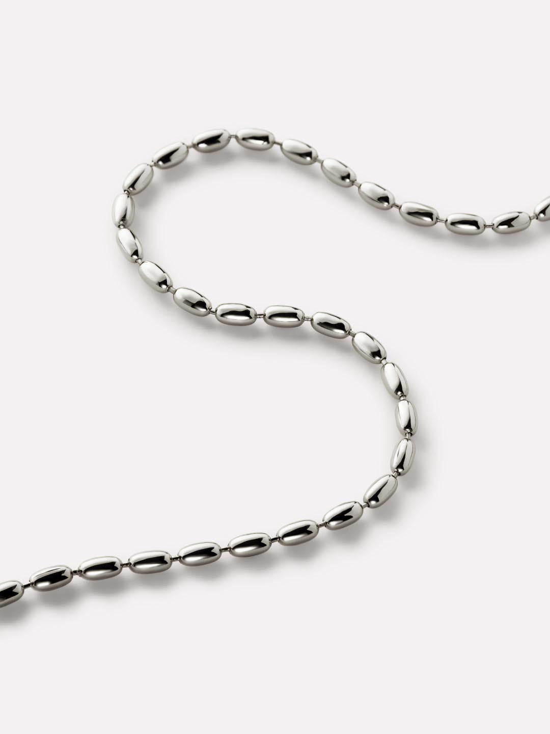 Ball Chain Necklace - Capri Silver | Rhodium on Brass