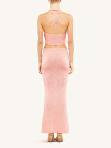 Carolina Skirt | Peach Sequin