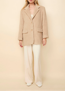 Womens | Warren Alpaca Blend Blazer | Camel