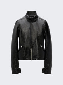 Women | Courrèges | Motorcycle Vinyl Jacket Black
