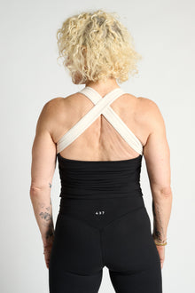437 | The Sculpt Tank | Black And Creme