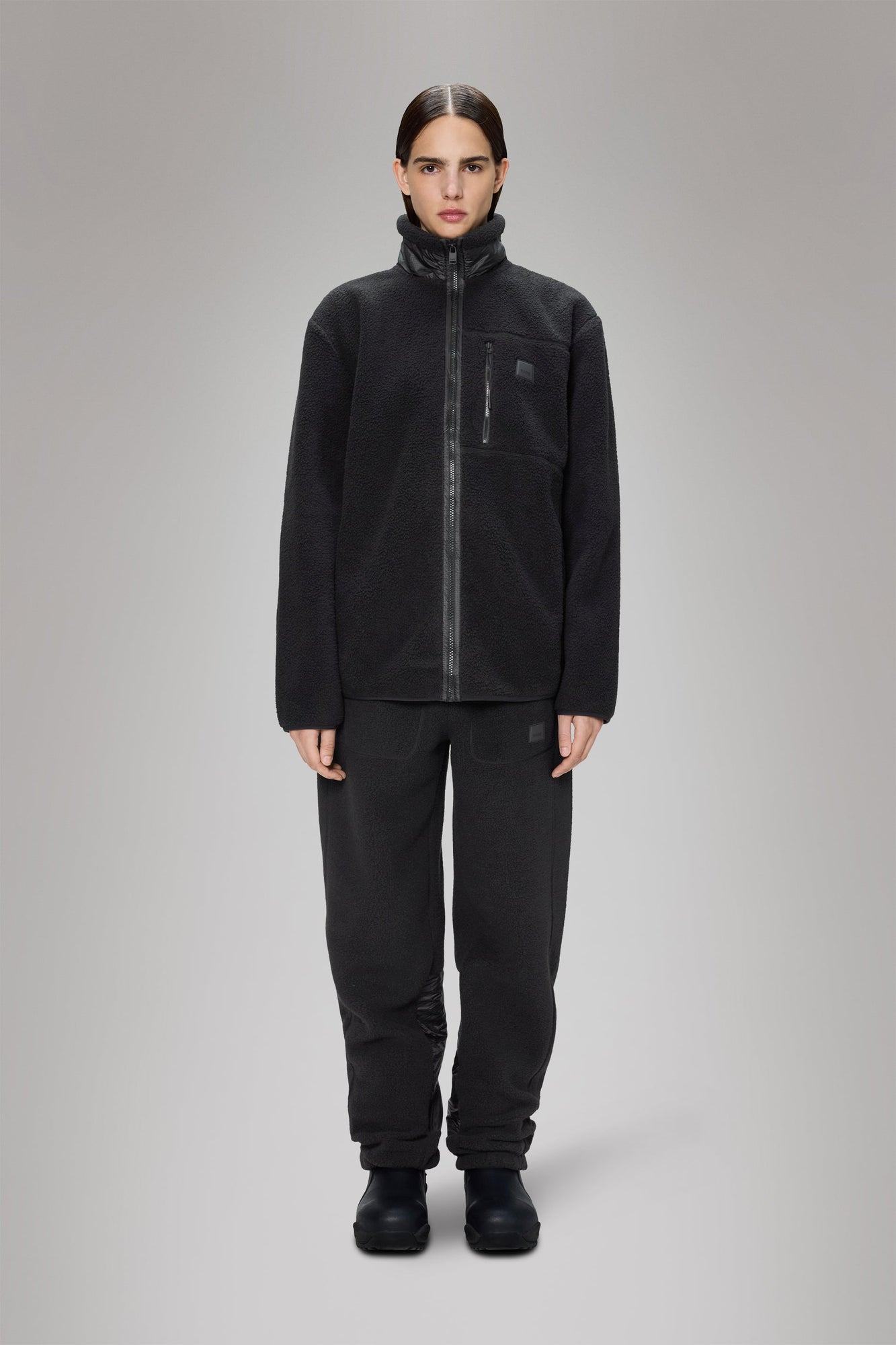 Rains Yermo Fleece Jacket Black Jacket