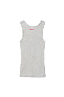 Women | Vintage Fitted Ribbed Tank | Heather Gray