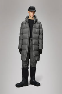 Rains Alta Longer Puffer Jacket Grey Jacket
