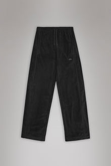 RAINS Addis Fleece Pants Wide Black Pants