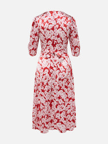 Floral Print Dress | Red