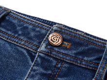 High-Waisted Straight Leg Flared Jeans | Blue
