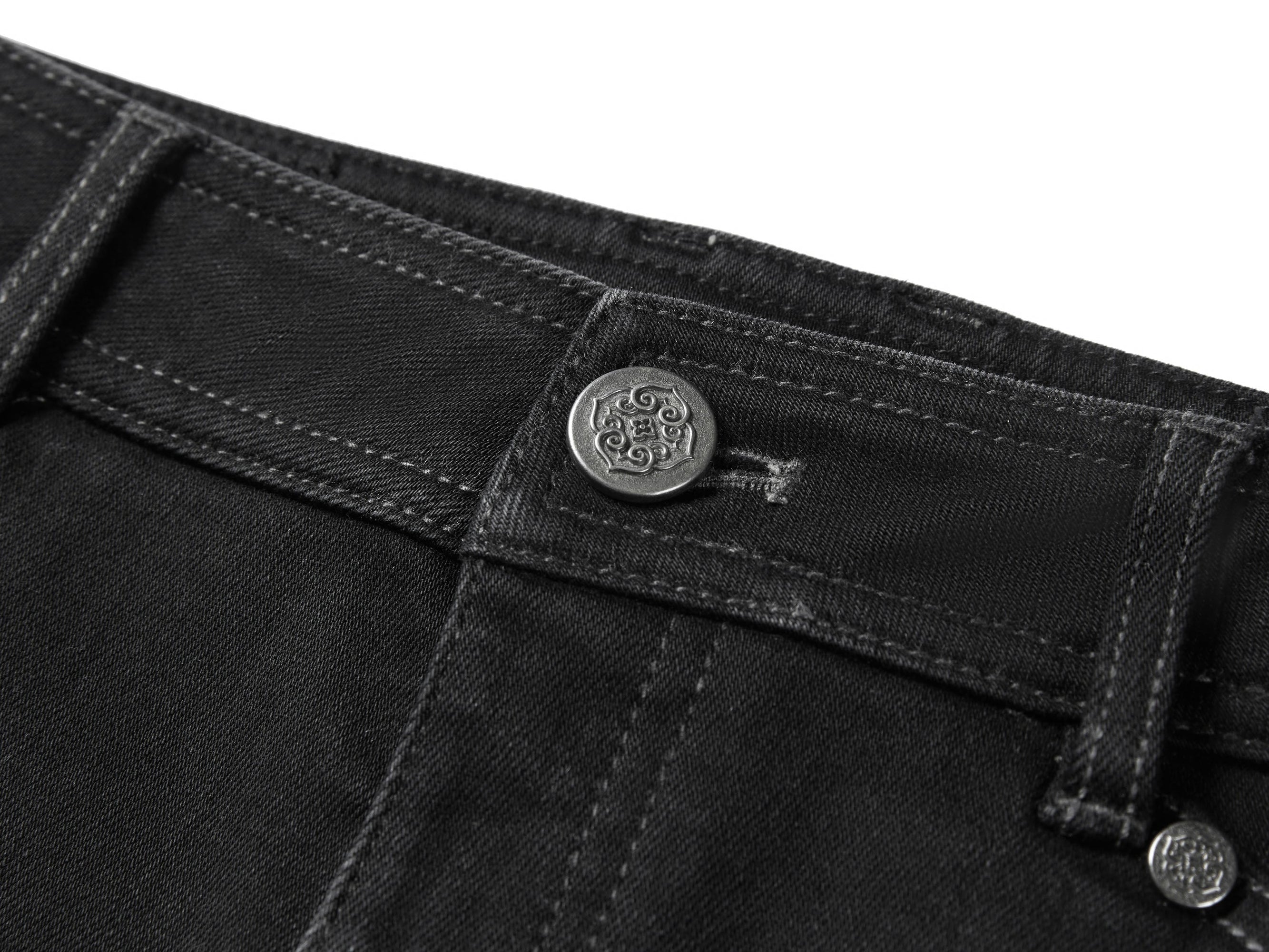 Straight Leg High-Waisted Flared Jean | Black