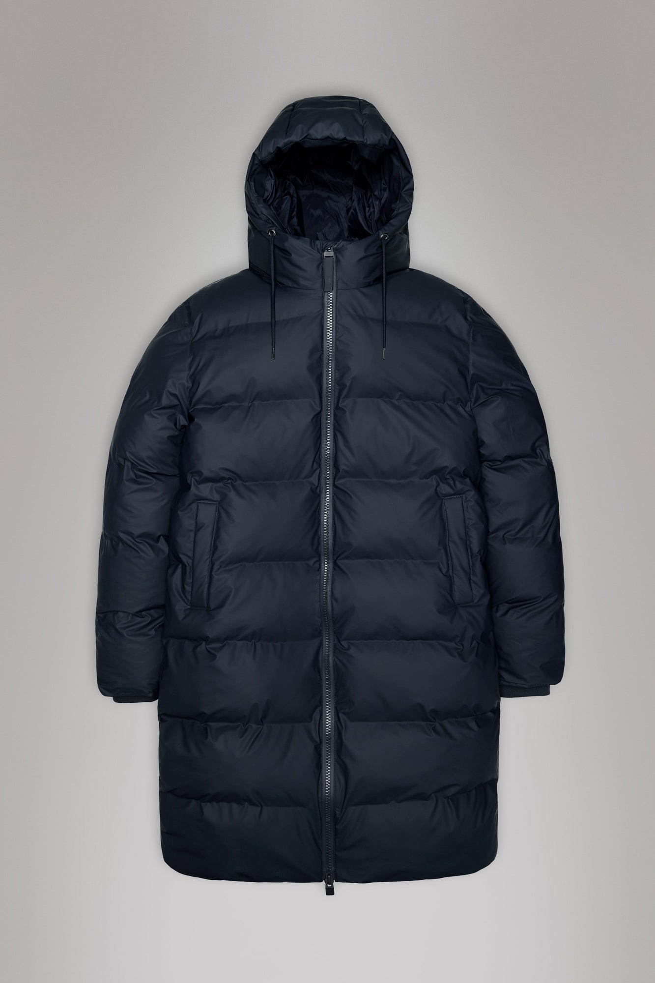 Rains Alta Longer Puffer Jacket Navy Jacket