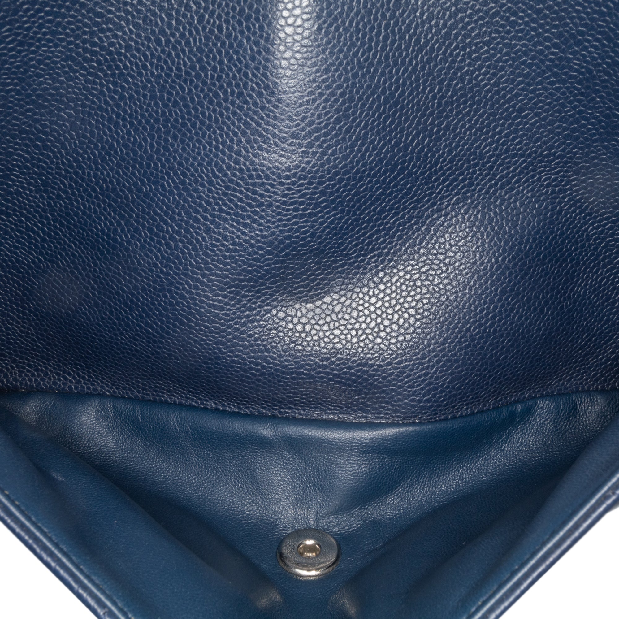 Chanel | Pre-Owned Jumbo Classic Caviar Double Flap | Blue