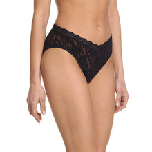 Signature Lace V-Front Brief | Black