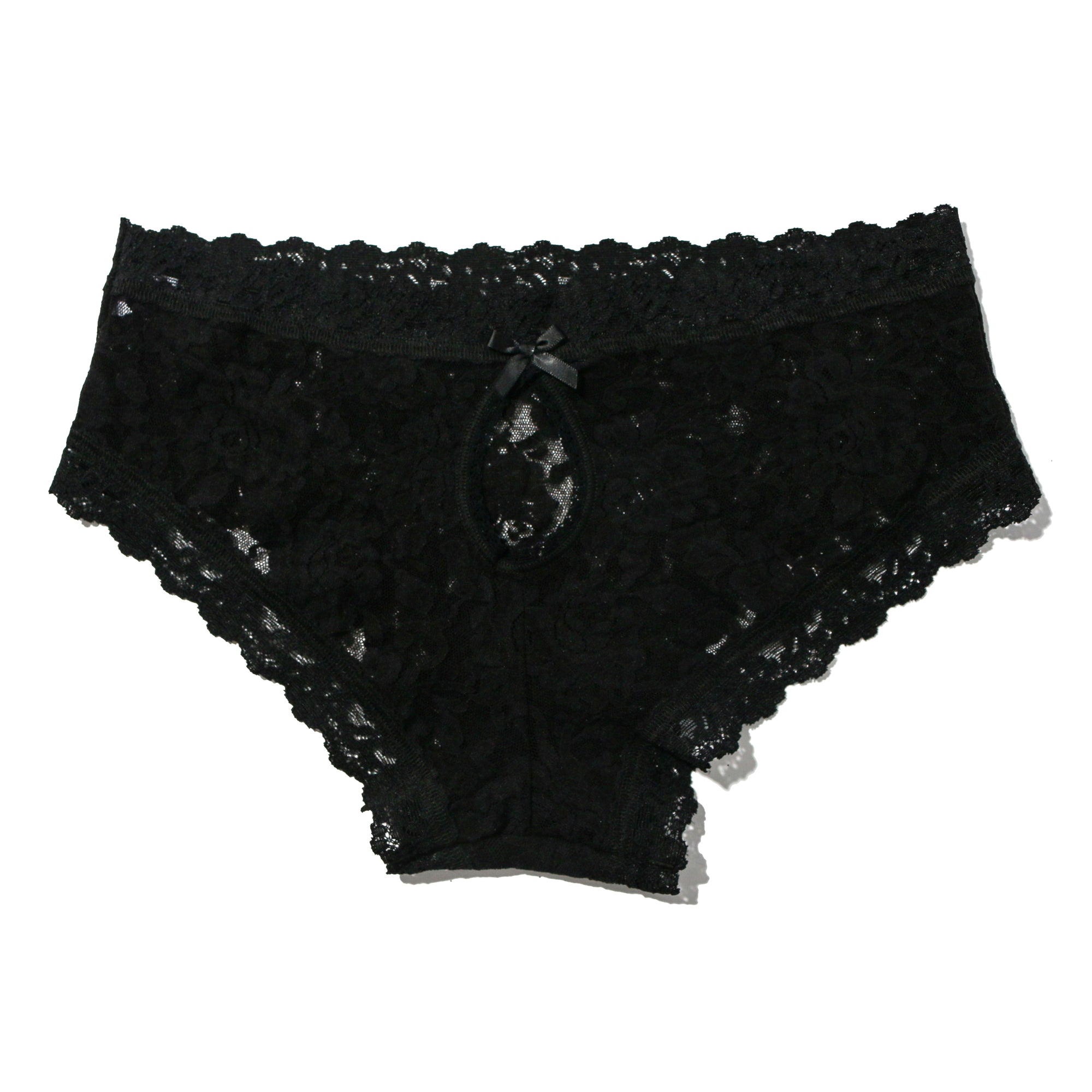 Signature Lace Keyhole Cheeky | Black