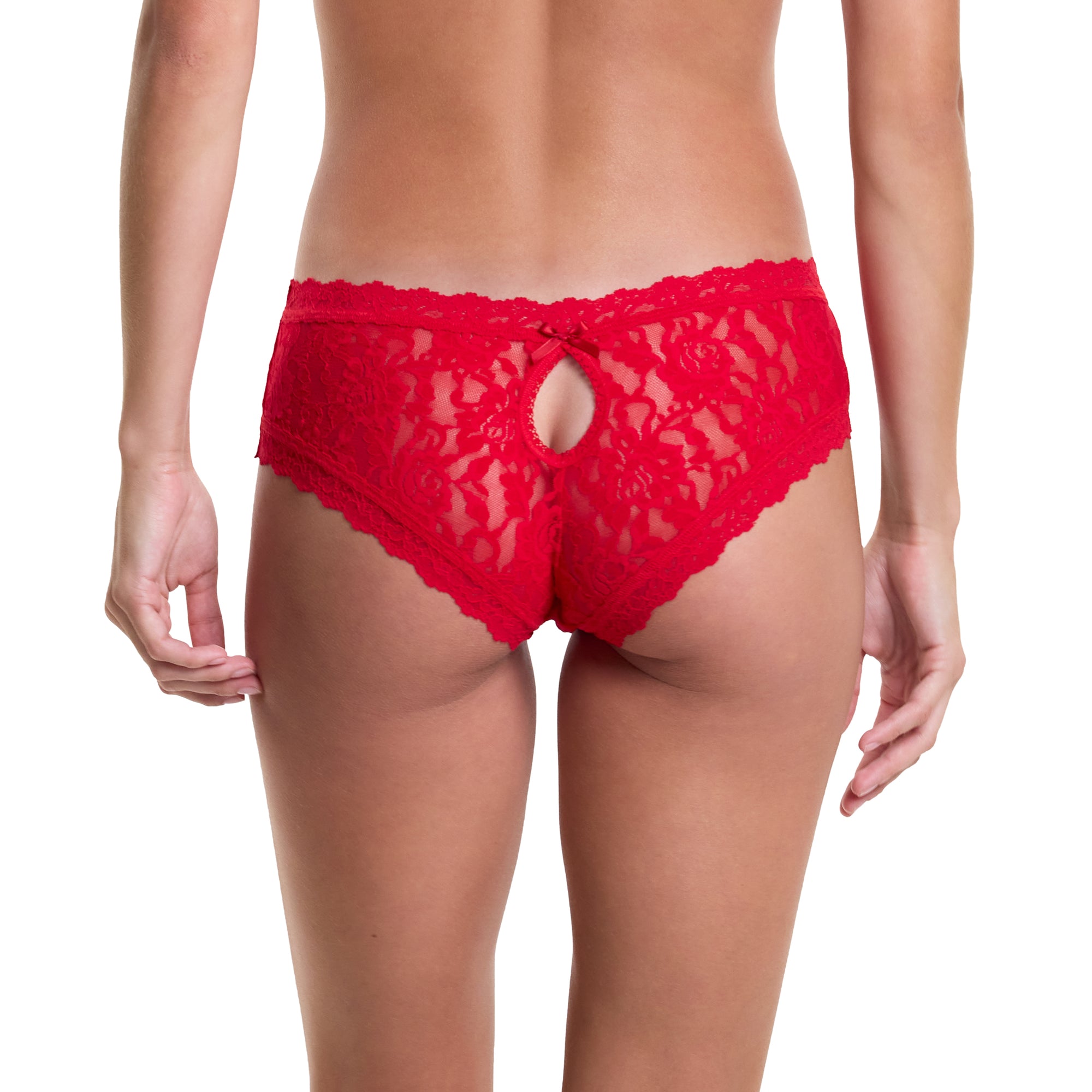 Signature Lace Keyhole Cheeky | Red