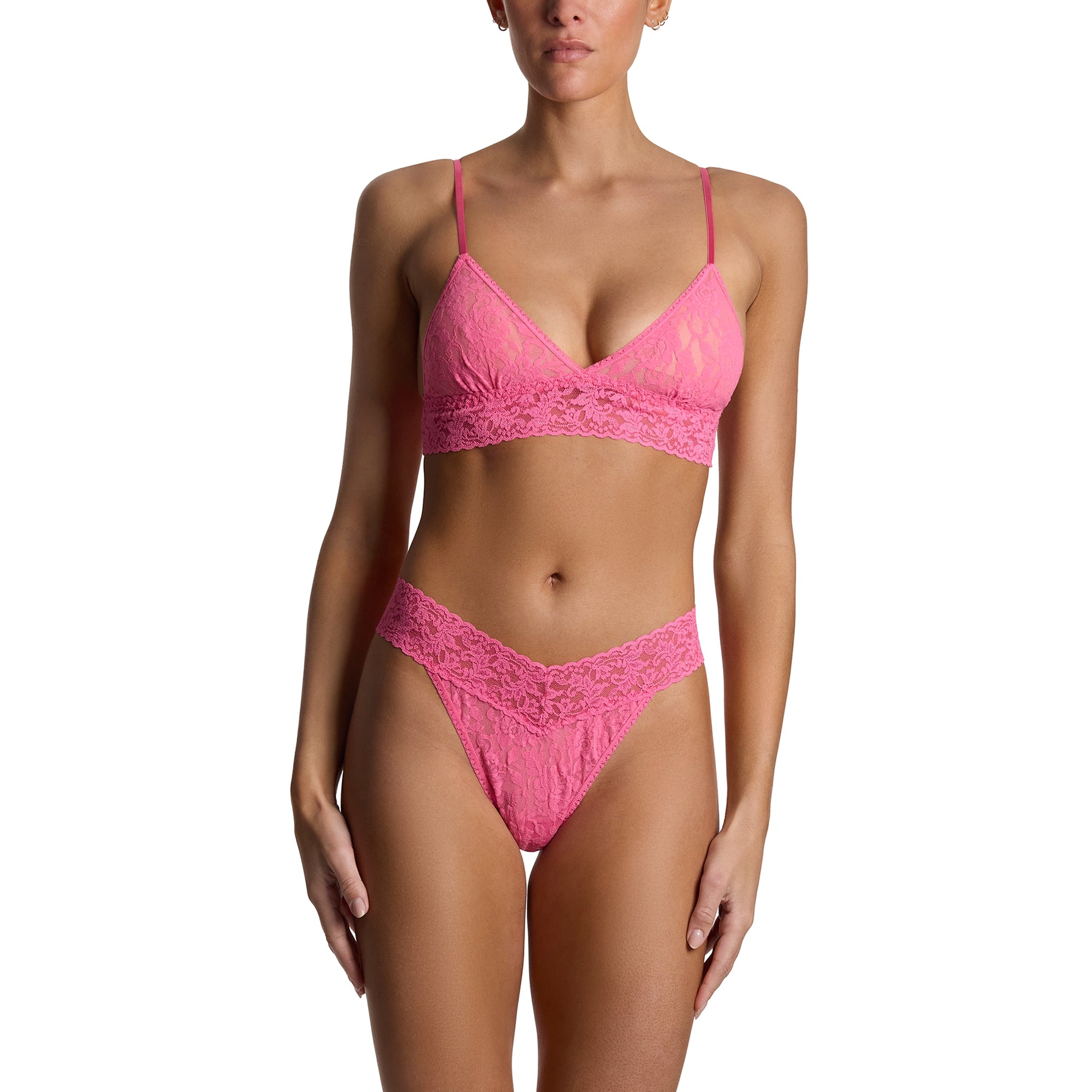 Signature Lace Padded Bralette | Amused (Pink)