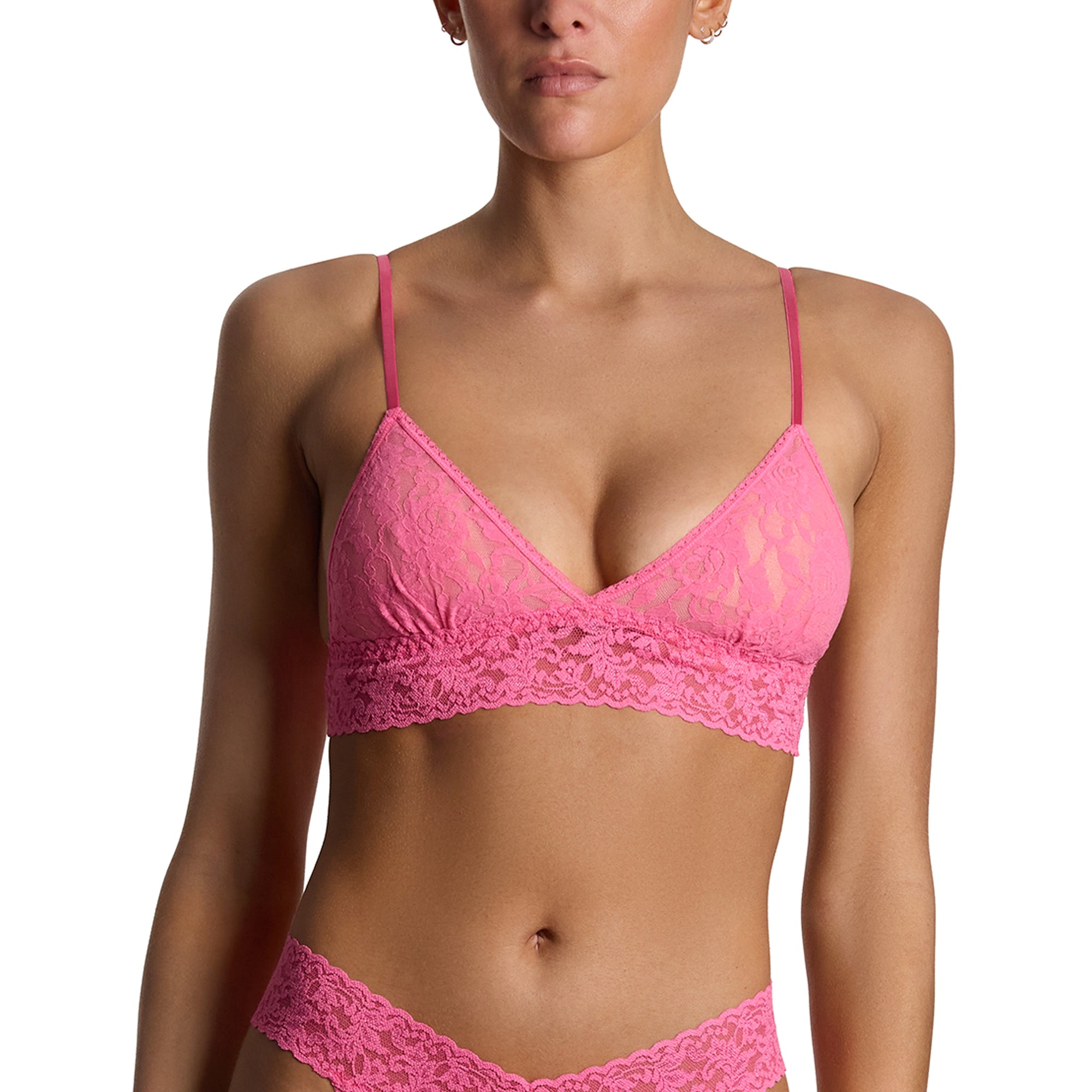 Signature Lace Padded Bralette | Amused (Pink)