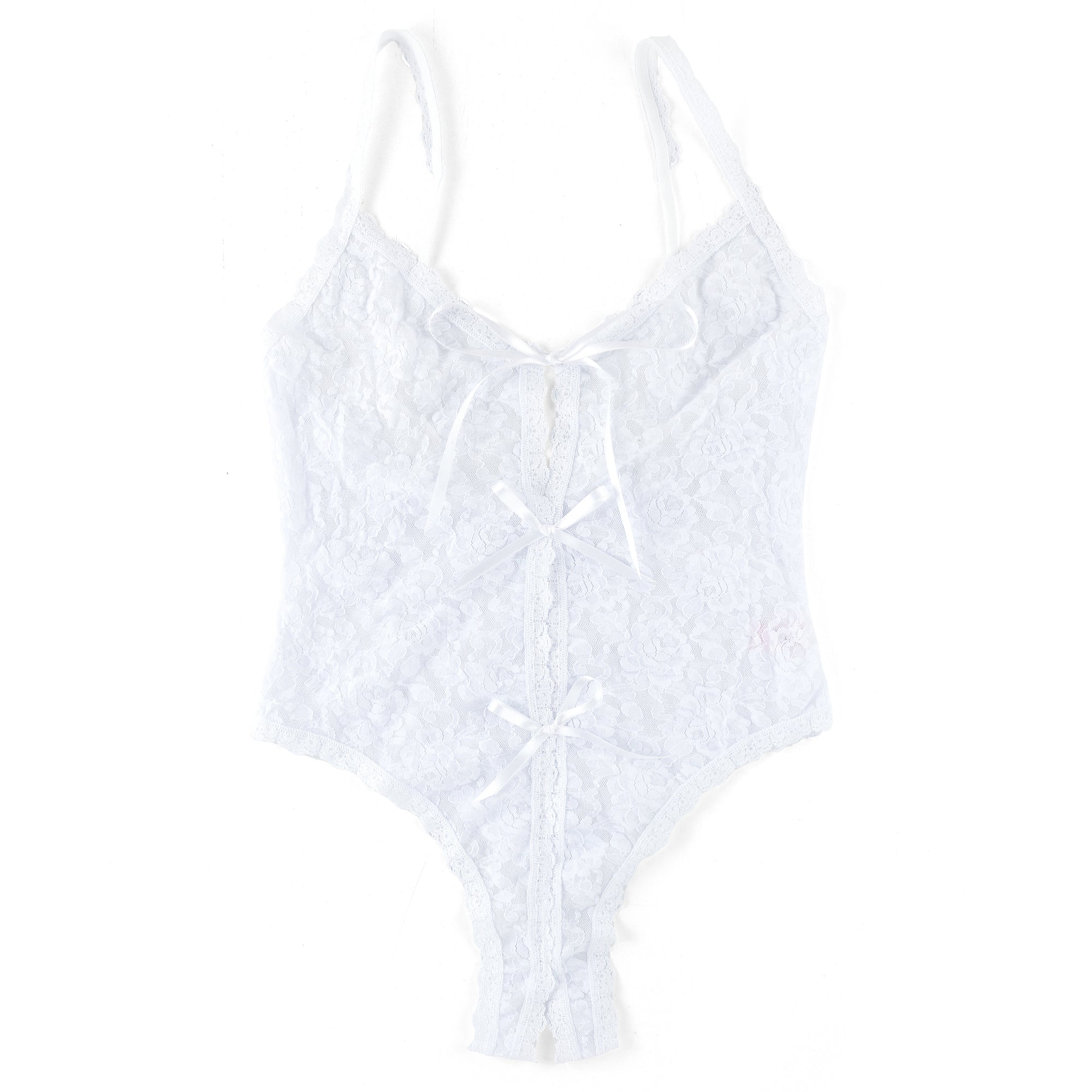 Racy Open Teddy | White