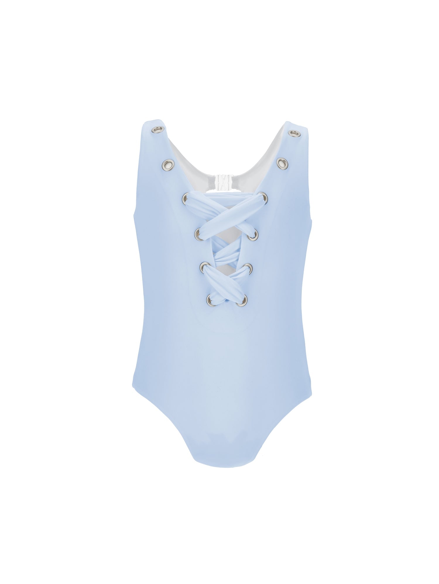 Girls | One-Piece Corset Swimsuit | Sky Blue