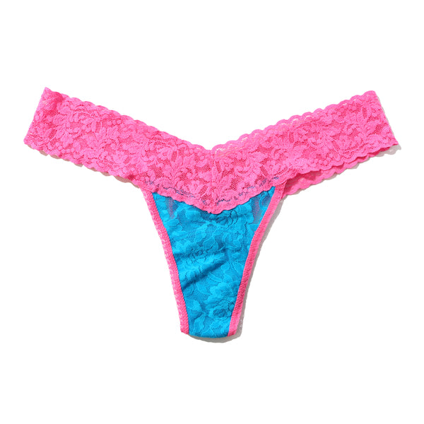 3-Pack Low Rise Thongs | Island Blue/Fiesta Pink - Kew Gardens - Royal Purple/Laguna Blue