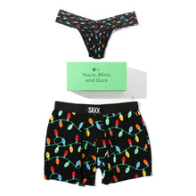 Sinature Lace Low Rise Thong & Saxx Boxer Brief | Getta Watt (Black)