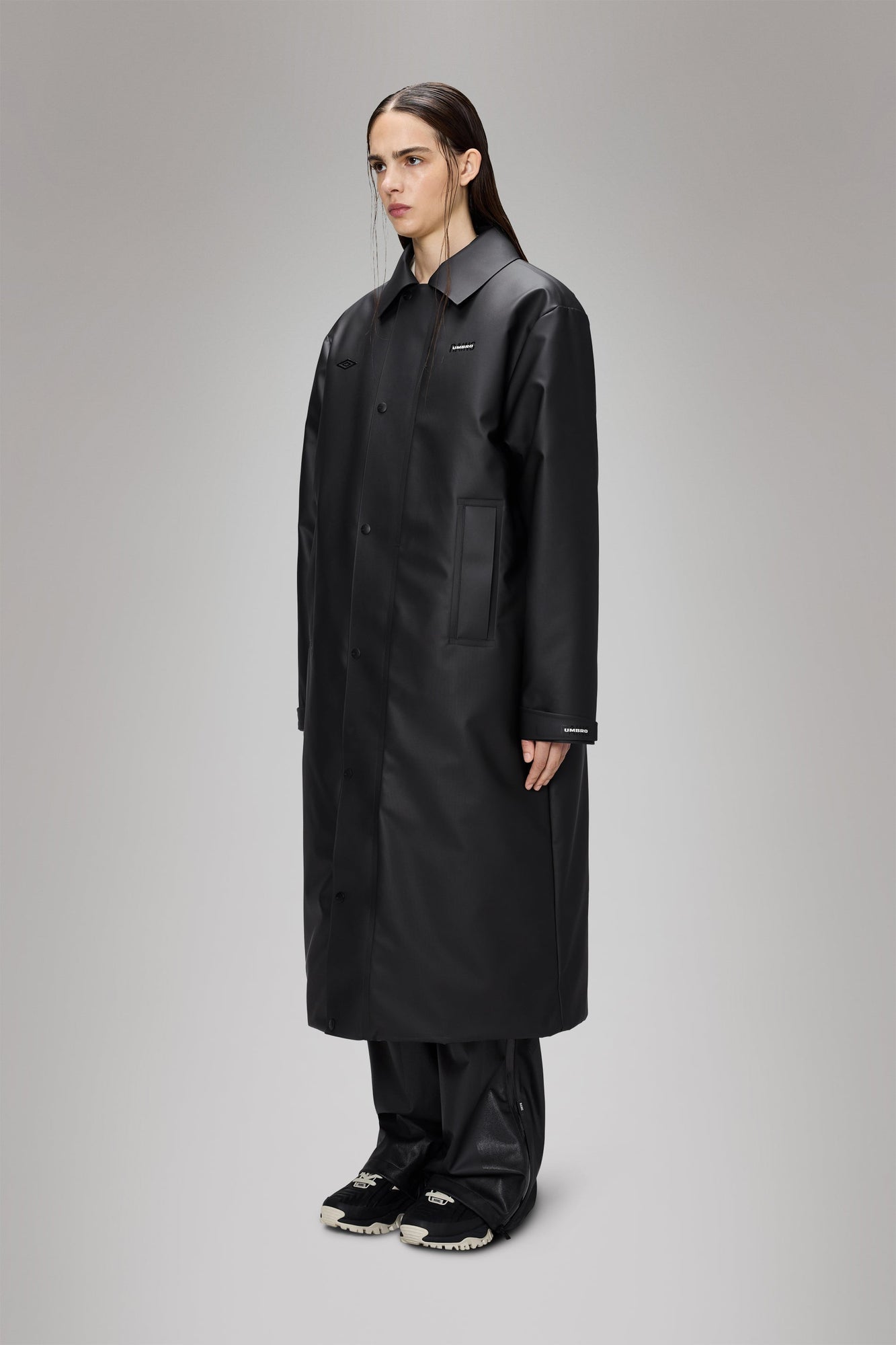 Rains Rains x Umbro Manager Coat Black Jacket