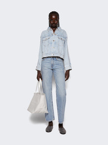 alexanderwang | Zipped Sleeve Trucker Denim Jacket Bleach | Multi