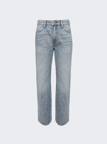 Women | alexanderwang | Pre-styled Logo Thong Jeans Vintage Faded | Indigo