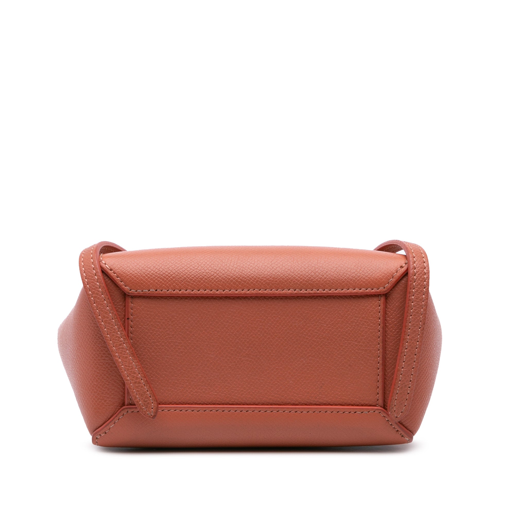 Celine | Pre-Owned Pico Grained Calfskin Belt Bag | Orange