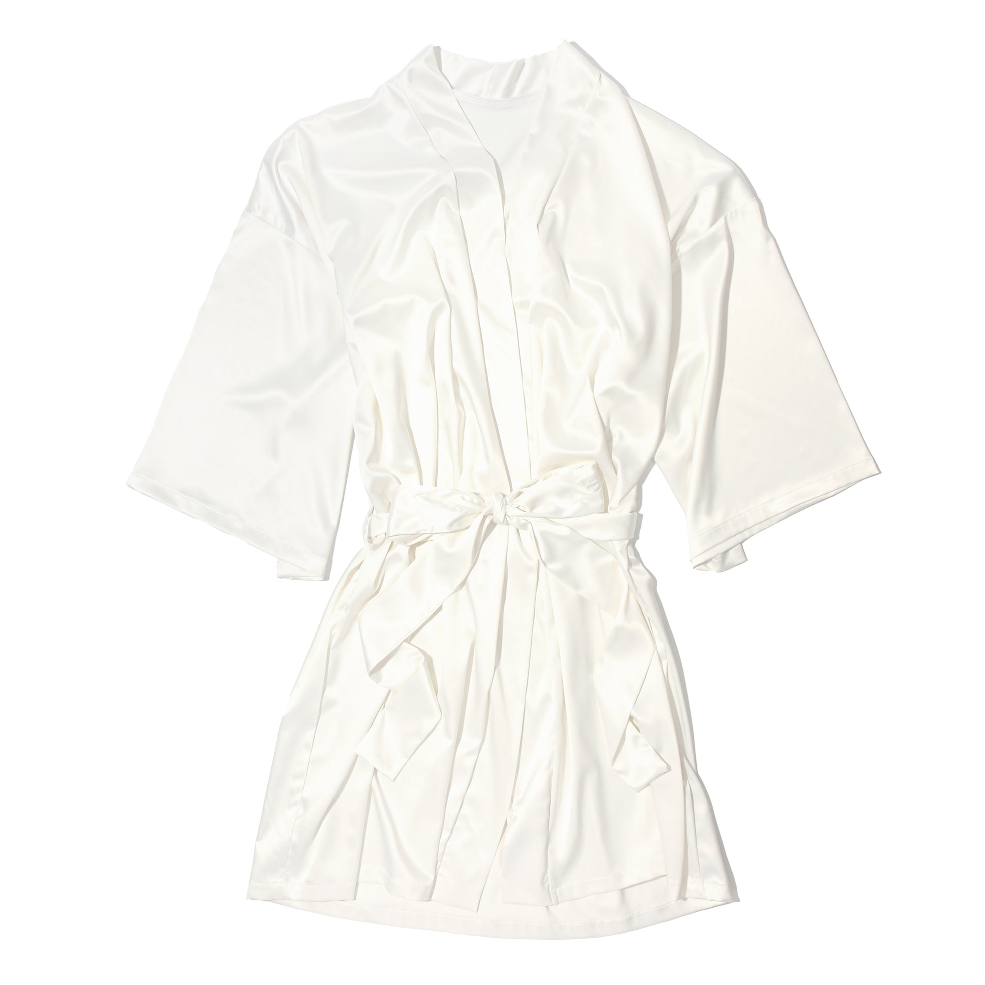 Luxe Satin Robe | Light Ivory