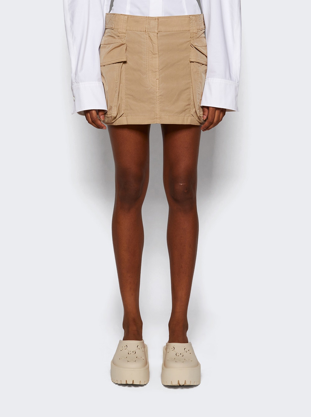 Women | alexanderwang | Cargo Mini Skirt With Oversize Pockets Safari | Multi