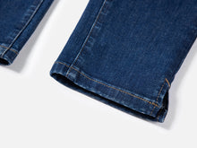 High-waisted Springy Pants | Blue