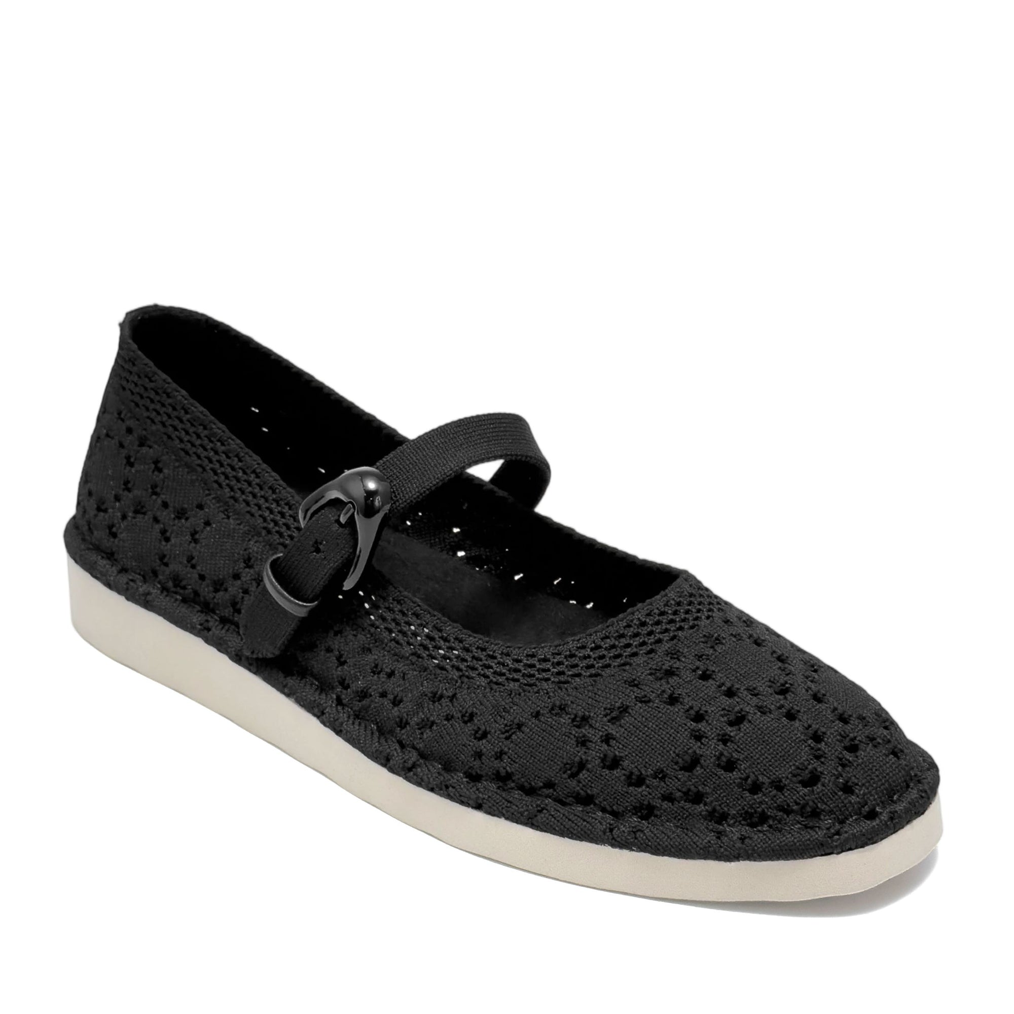 Tamika Casual Flat | Black Lace