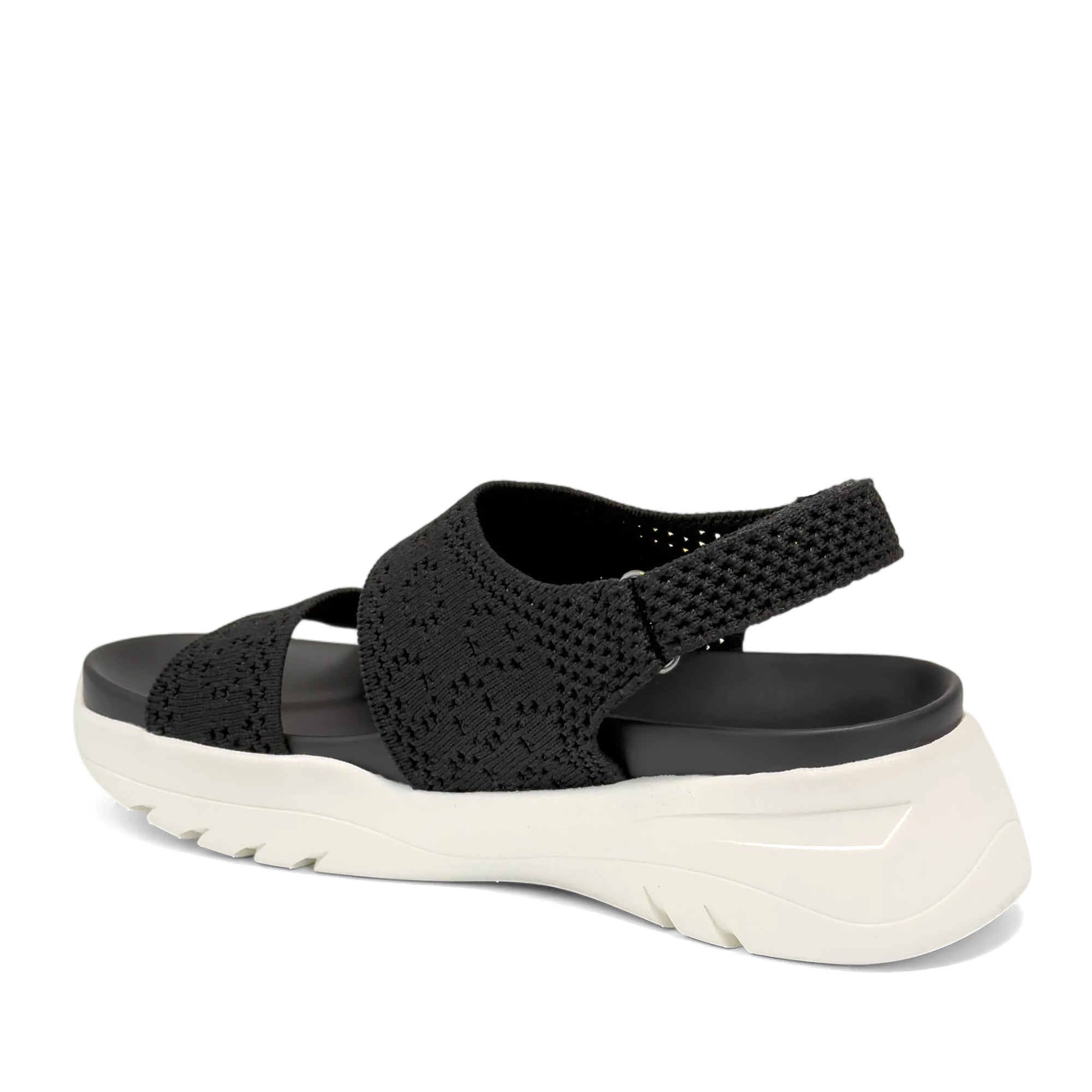 Helsea Sandal Sport | Black Lace Knit