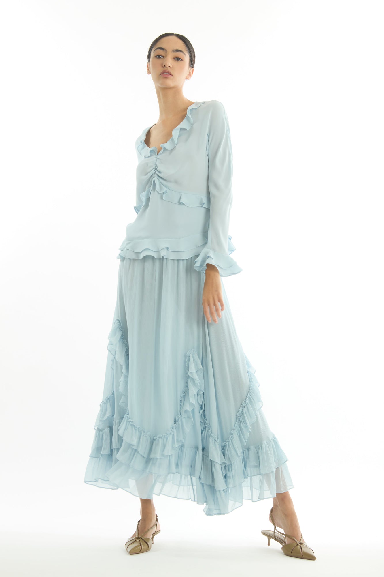 Sander Blouse | Powder Blue