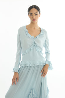 Elma Skirt | Powder Blue